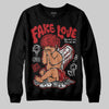 Jordan 1 Retro High OG Black Toe Reimagined DopeSkill Sweatshirt False Love Graphic Streetwear - Black