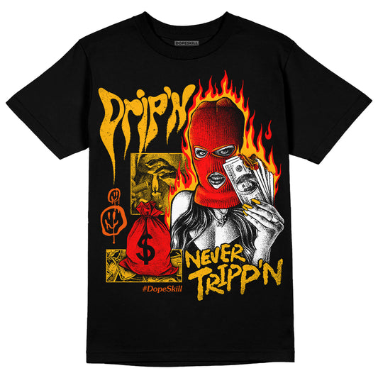 Dunk Low Championship Goldenrod (2021) DopeSkill T-Shirt Drip'n Never Tripp'n Graphic Streetwear - black