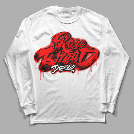 Jordan 1 Retro High OG "Satin Bred" DopeSkill Long Sleeve T-Shirt Rare Breed Type Graphic Streetwear - White