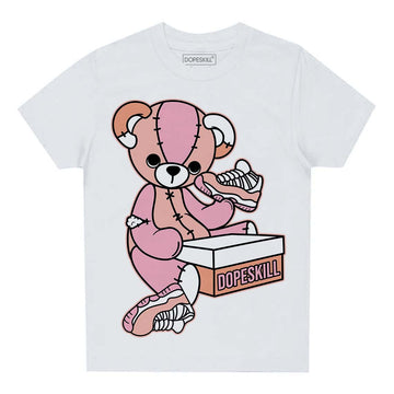 Jordan 11 Low “Legend Pink” DopeSkill Toddler Kids T-shirt Sneakerhead BEAR Graphic Streetwear - White