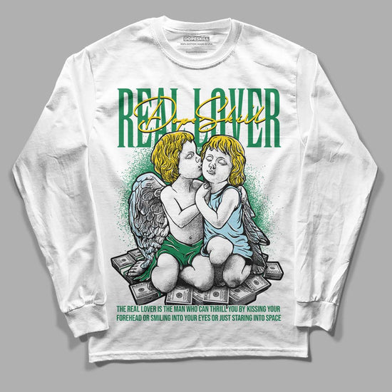 Jordan 5 “Lucky Green” DopeSkill Long Sleeve T-Shirt Real Lover Graphic Streetwear - White