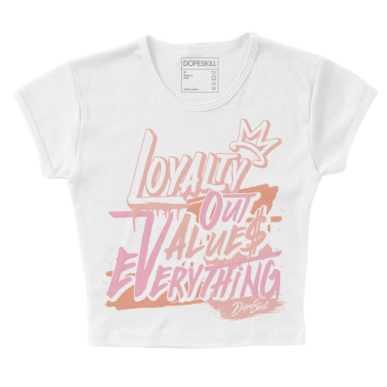 Jordan 11 Low “Legend Pink” DopeSkill Women's Crop Top LOVE Graphic Streetwear - White 