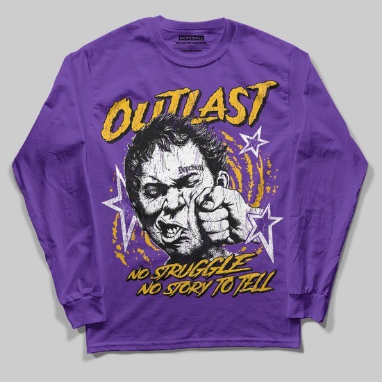 PURPLE Sneakers DopeSkill Long Sleeve T-Shirt Outlast Graphic Streetwear - Purple