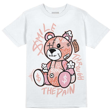 Jordan 11 Low “Legend Pink” DopeSkill T-Shirt Smile Through The Pain Graphic Streetwear - White