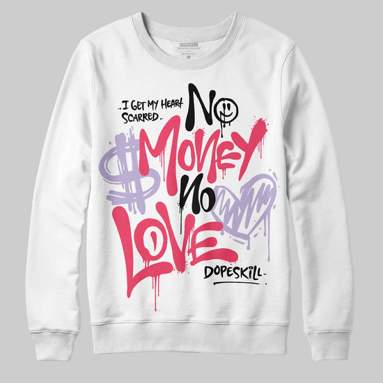 Jordan 5 Low “Peanut Butter Jelly” DopeSkill Sweatshirt No Money No Love Typo Graphic Streetwear - White