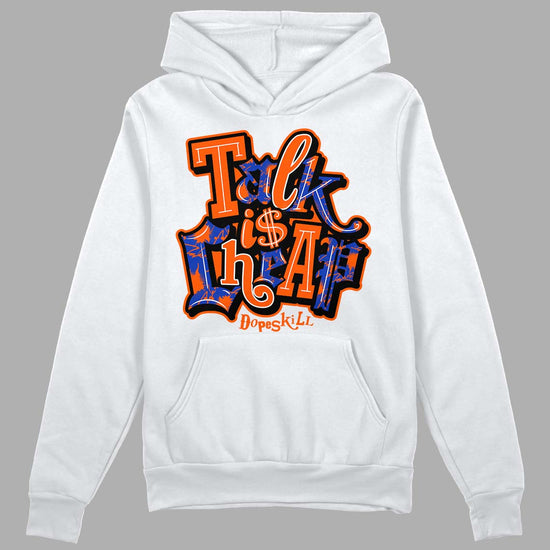 Dunk Low Futura Orange Blaze DopeSkill Hoodie Sweatshirt Talk Is Chip Graphic Streetwear - White