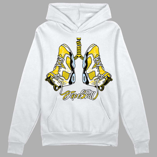 Jordan 6 “Yellow Ochre” DopeSkill Hoodie Sweatshirt Breathe Graphic Streetwear - White