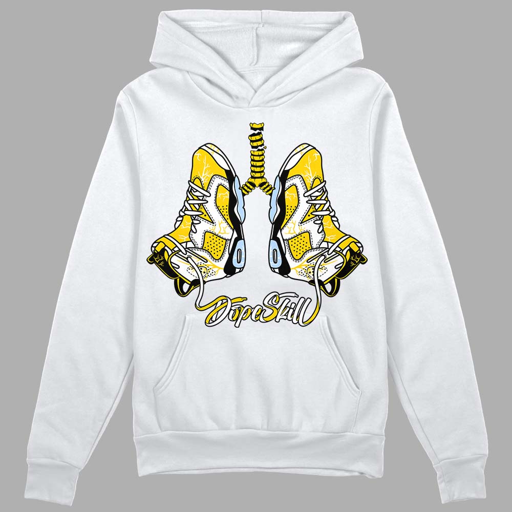 Jordan 6 “Yellow Ochre” DopeSkill Hoodie Sweatshirt Breathe Graphic Streetwear - White