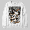 Grey Sneakers DopeSkill Sweatshirt Drip or Die Graphic Streetwear - White 
