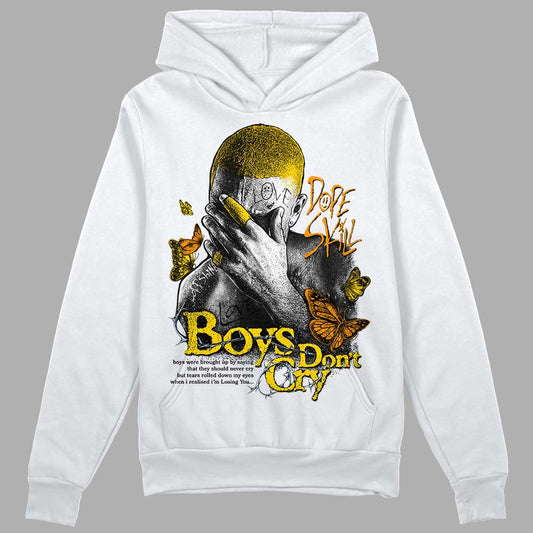 Jordan 6 “Yellow Ochre” DopeSkill Hoodie Sweatshirt Boys Don't Cry Graphic Streetwear - White