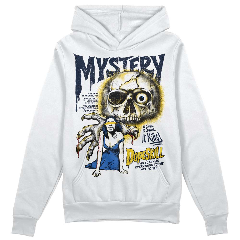 Dunk Low Vintage “Michigan” DopeSkill Hoodie Sweatshirt Mystery Ghostly Grasp Graphic Streetwear - White 