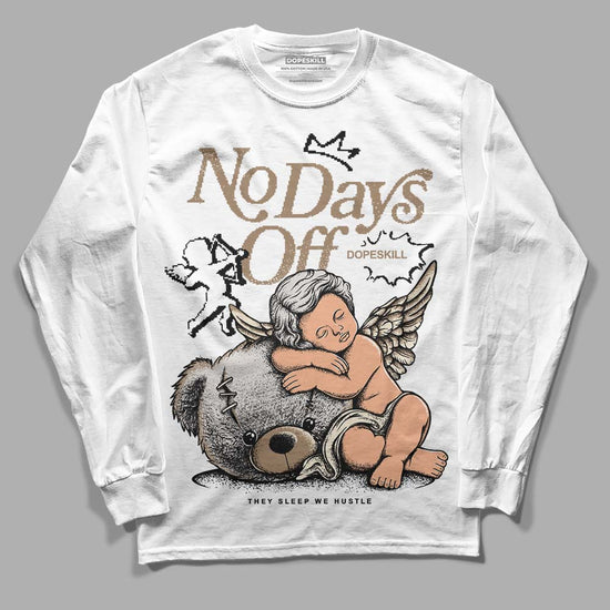 Jordan 5 SE “Sail” DopeSkill Long Sleeve T-Shirt New No Days Off Graphic Streetwear - White 