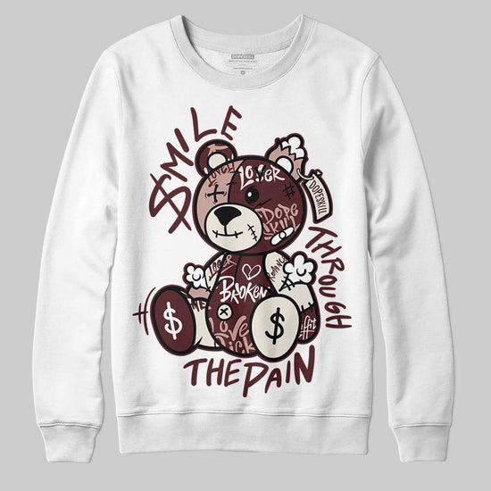 Jordan 11 “China” DopeSkill Sweatshirt Smile Through The Pain Graphic Streetwear - White