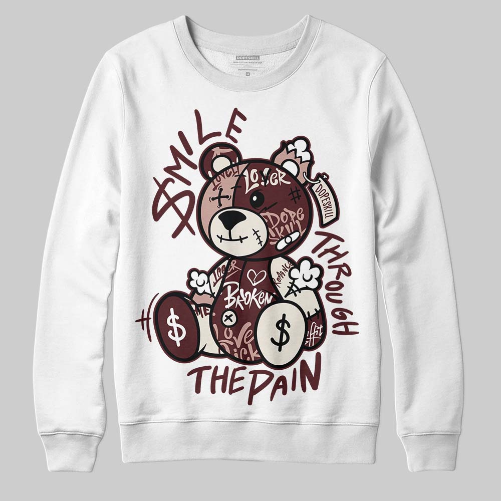 Jordan 11 “China” DopeSkill Sweatshirt Smile Through The Pain Graphic Streetwear - White