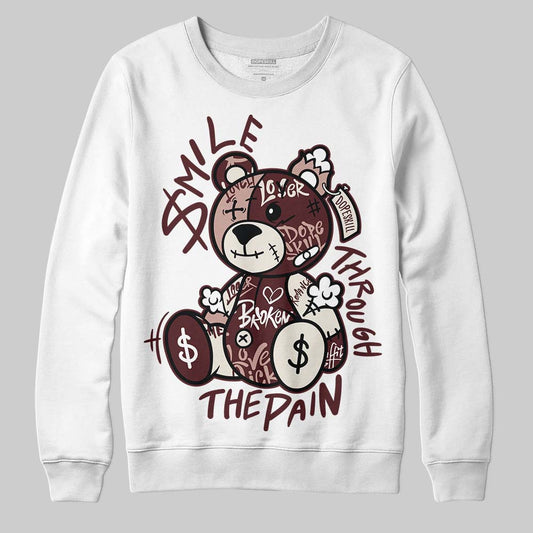 Jordan 11 “China” DopeSkill Sweatshirt Smile Through The Pain Graphic Streetwear - White