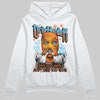 Orange, Black and White Sneakers DopeSkill Hoodie Sweatshirt Drip Harder Graphic Streetwear - White 