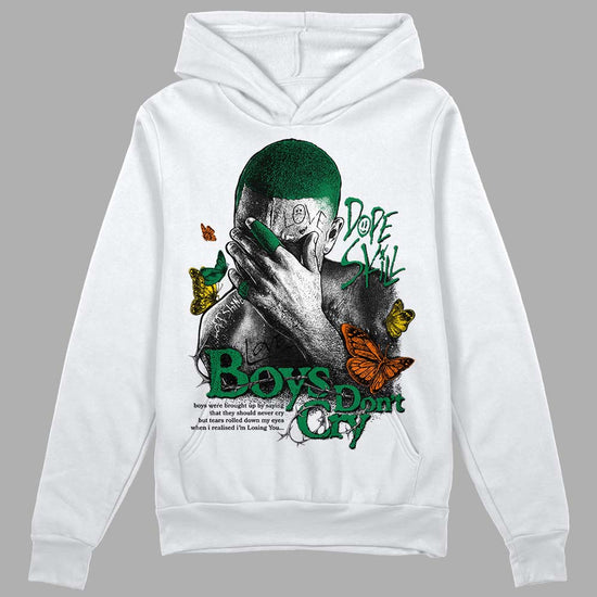 Green Sneakers DopeSkill Hoodie Sweatshirt Boys Don't Cry Graphic Streetwear - White