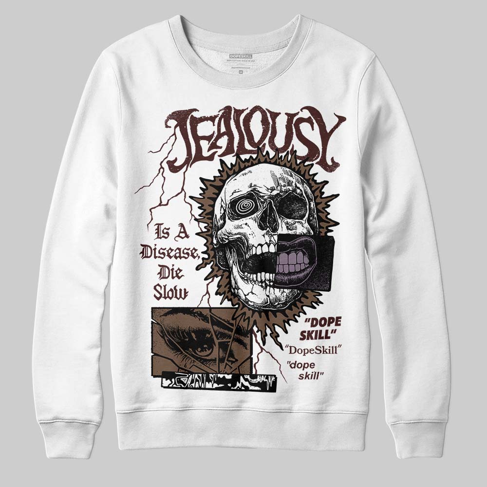 A Ma Maniére x Air Jordan 4 “Dark Mocha” DopeSkill Sweatshirt Jealousy Graphic Streetwear - Whiite 