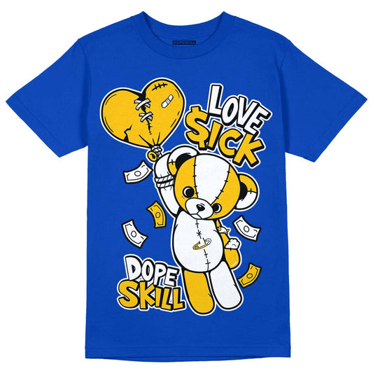 Jordan 14 “Laney” DopeSkill Varsity Royal T-Shirt Love Sick Graphic Streetwear