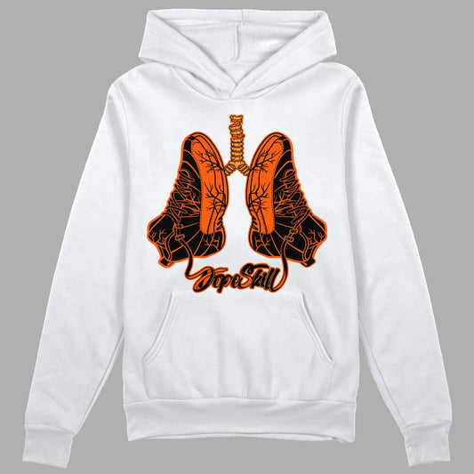 Jordan 12 Retro Brilliant Orange DopeSkill Hoodie Sweatshirt Breathe Graphic Streetwear - White