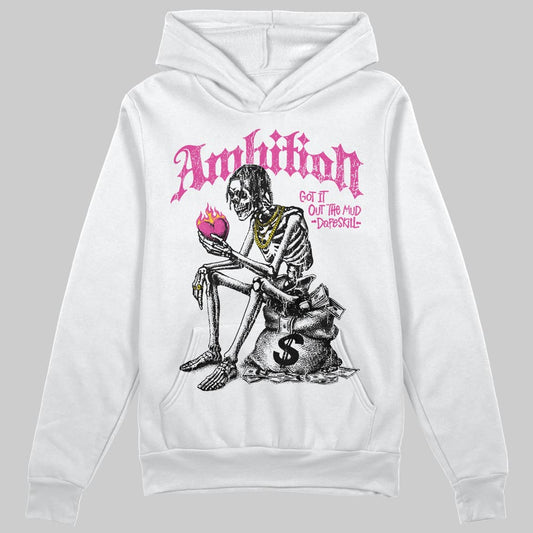 Pink Sneakers DopeSkill Hoodie Sweatshirt Ambition Graphic Streetwear - White