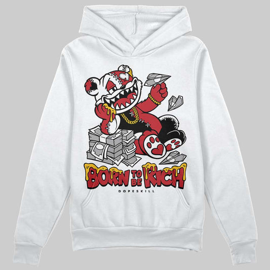 Jordan 1 Low OG "Chicago" DopeSkill Hoodie Sweatshirt Born To Be Rich Graphic Streetwear - White