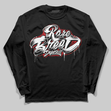 Jordan 11 “Bred Velvet” DopeSkill Long Sleeve T-Shirt Rare Breed Type Graphic Streetwear - Black