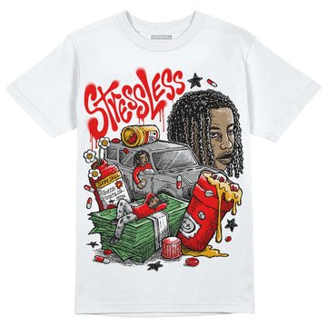 Jordan 12 “Cherry” DopeSkill T-Shirt Stressless Graphic Streetwear - White