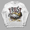 Dunk Yellow Bordeaux  DopeSkill Long Sleeve T-Shirt Trust No One Graphic Streetwear - White 