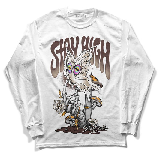 Jordan 1 High OG “Latte” DopeSkill Long Sleeve T-Shirt Stay High Graphic Streetwear - White