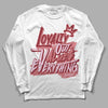 Valentine's Day Collection DopeSkill Long Sleeve T-Shirt LOVE Graphic Streetwear - White