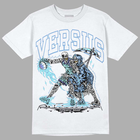 University Blue Sneakers DopeSkill T-Shirt VERSUS Graphic Streetwear - WHite