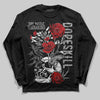 Jordan 3 OG “Black Cement” DopeSkill Long Sleeve T-Shirt Side Hustle Graphic Streetwear - Black