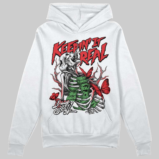 Black and White Sneakers DopeSkill Hoodie Sweatshirt Keepin' It Real Graphic Streetwear - White 