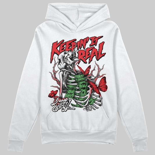 Black and White Sneakers DopeSkill Hoodie Sweatshirt Keepin' It Real Graphic Streetwear - White 
