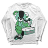 Jordan 1 High OG Green Glow DopeSkill Long Sleeve T-Shirt Sneakerhead BEAR Graphic Streetwear - White