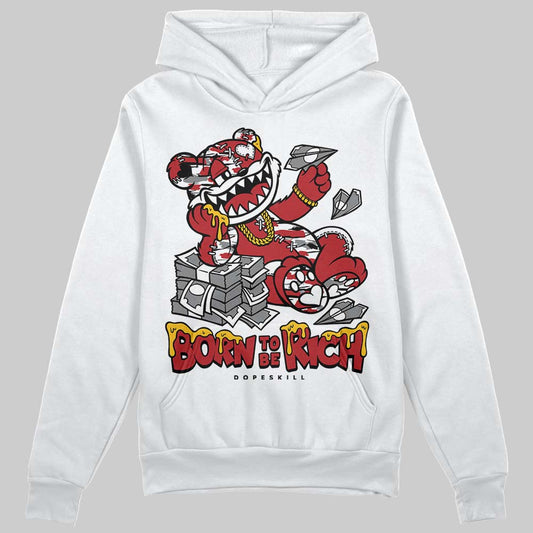 Jordan 8 Retro Bugs Bunny (2025) DopeSkill Hoodie Sweatshirt Born To Be Rich Graphic Streetwear - White 