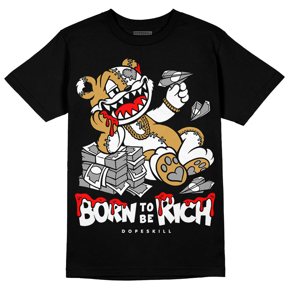 Jordan 11 "Gratitude" DopeSkill T-Shirt Born To Be Rich Graphic Streetwear - Black 