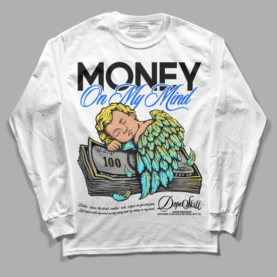 Jordan 5 Aqua DopeSkill Long Sleeve T-Shirt MOMM Graphic Streetwear - White