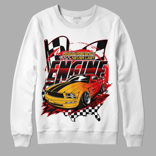 Red Sneakers DopeSkill Sweatshirt ENGINE Tshirt Graphic Streetwear - White