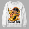 Jordan 12 Retro Black Taxi DopeSkill Sweatshirt Heaven Sent Graphic Streetwear - White