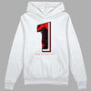 Jordan 1 Retro High OG "Satin Bred" DopeSkill Hoodie Sweatshirt No.1 Graphic Streetwear - White