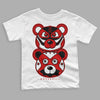 Jordan 1 Retro Low "Black Toe" DopeSkill Toddler Kids T-shirt Leather Bear Graphic Streetwear - White