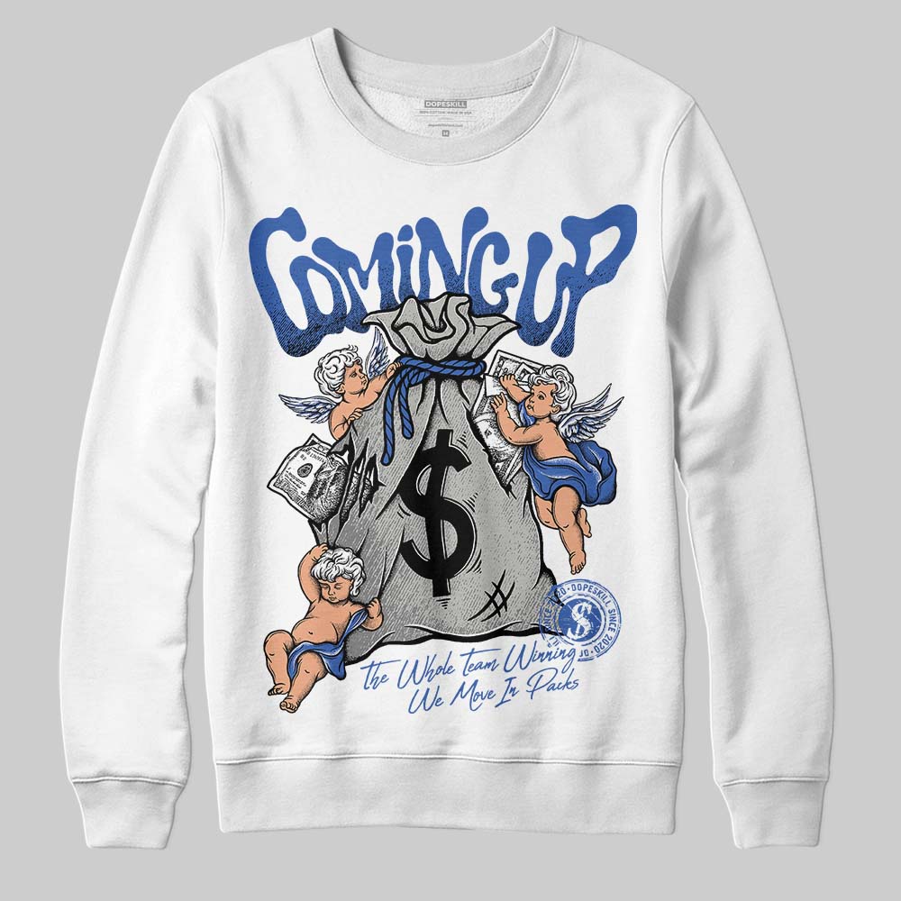 Jordan 3 “Lucky Shorts” DopeSkill Sweatshirt Money Bag Coming Up Graphic Streetwear - White