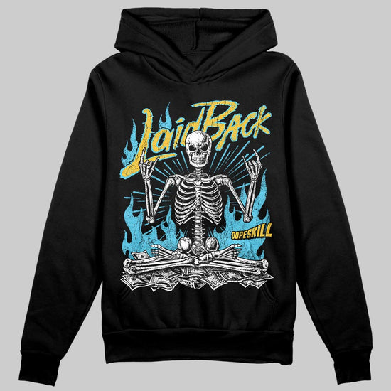 Jordan 11 Retro Gamma Blue (2025) DopeSkill Hoodie Sweatshirt Laid Back Graphic Streetwear - black