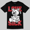 Jordan 11 Retro Low Bred (2025) DopeSkill T-Shirt Love Sick Graphic Streetwear - Black