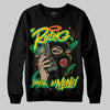 Green Sneakers DopeSkill Sweatshirt Rolling in Money Graphic Streetwear - Black