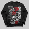 Jordan 11 “Bred Velvet” DopeSkill Long Sleeve T-Shirt Side Hustle Graphic Streetwear - black