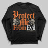 Jordan 3 “Starfish” DopeSkill Long Sleeve T-Shirt Protect Me From Evil Graphic Streetwear - Black