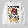 Jordan 12 Retro 'Taxi' 2025 DopeSkill Sweatshirt Stay It Busy Graphic Streetwear - White